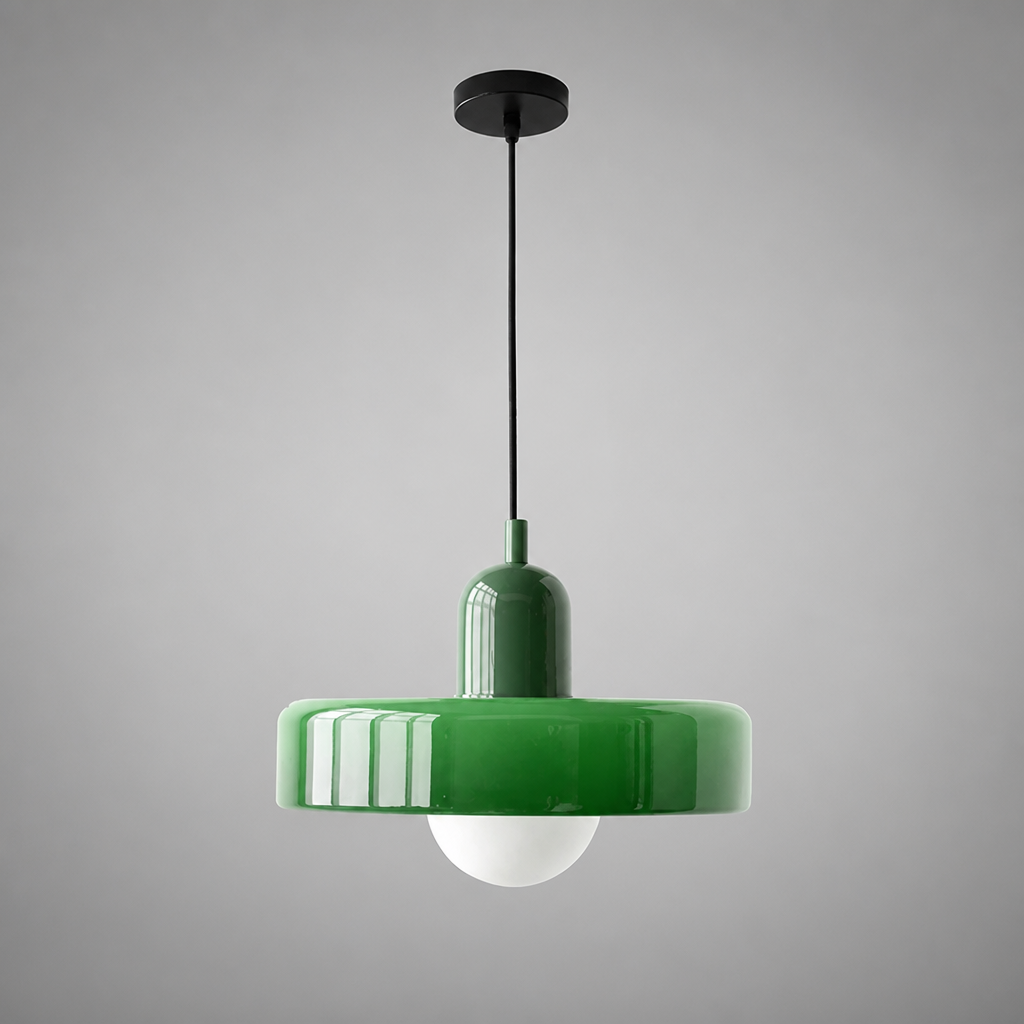 Scandinavian Glass Hand-Blown Pendant Light