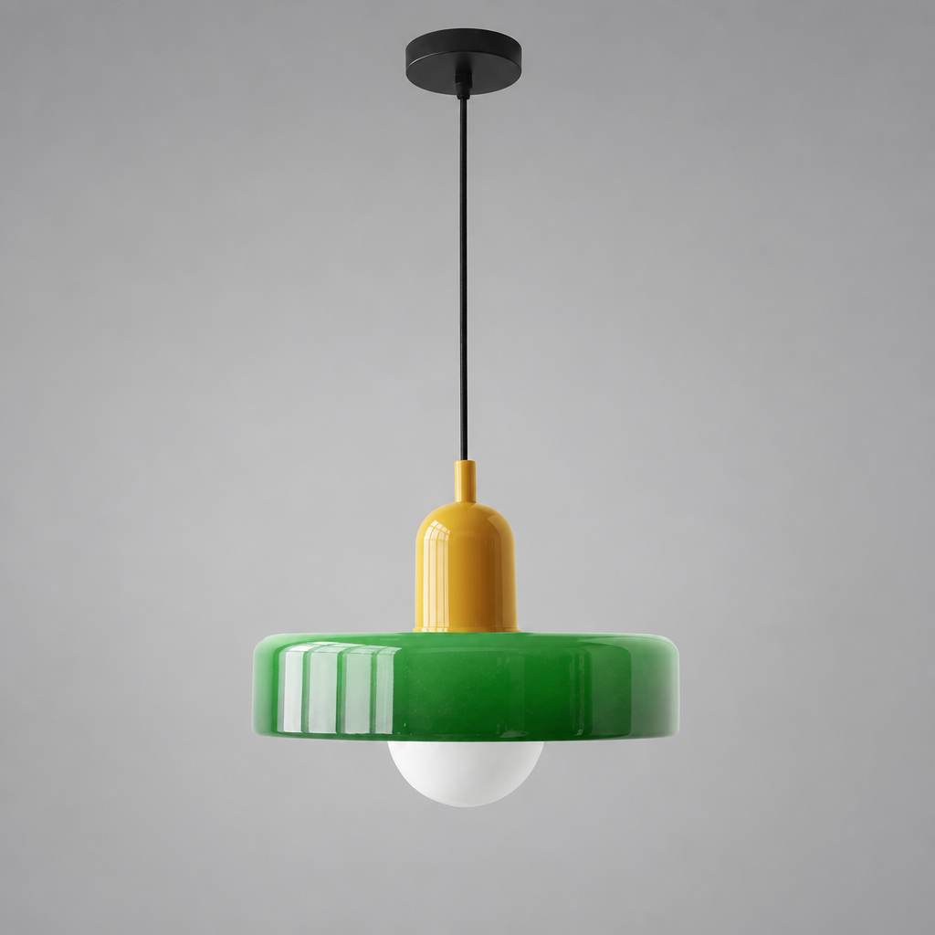 Scandinavian Glass Hand-Blown Pendant Light