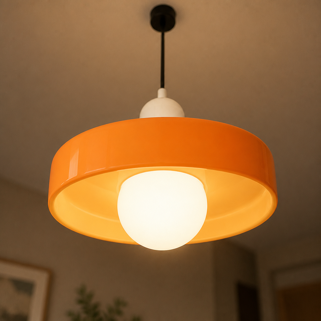 Scandinavian Glass Hand-Blown Pendant Light