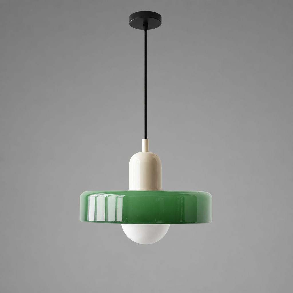Scandinavian Glass Hand-Blown Pendant Light