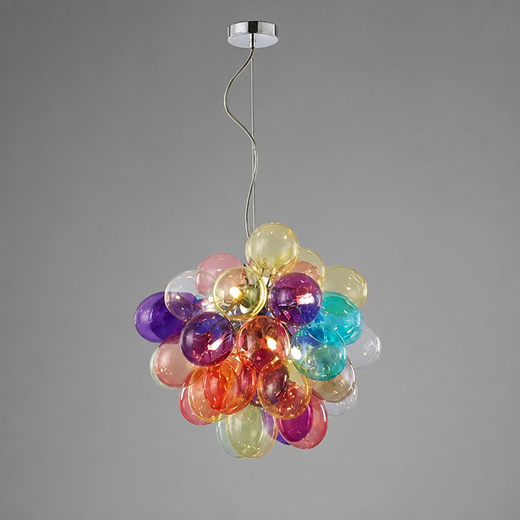 Scandinavian Glass LED Bubble Pendant Light