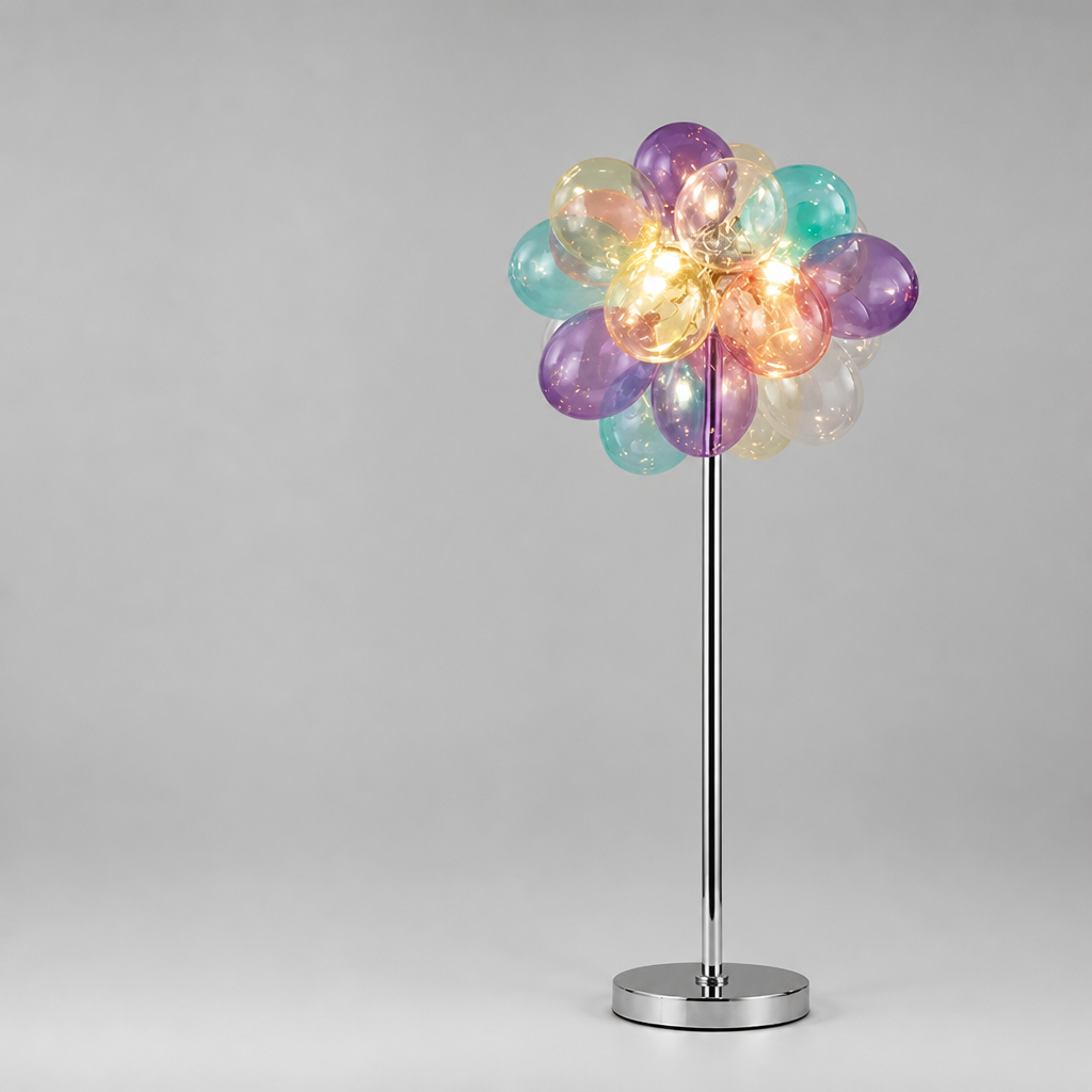 Scandinavian Glass LED Bubble Pendant Light