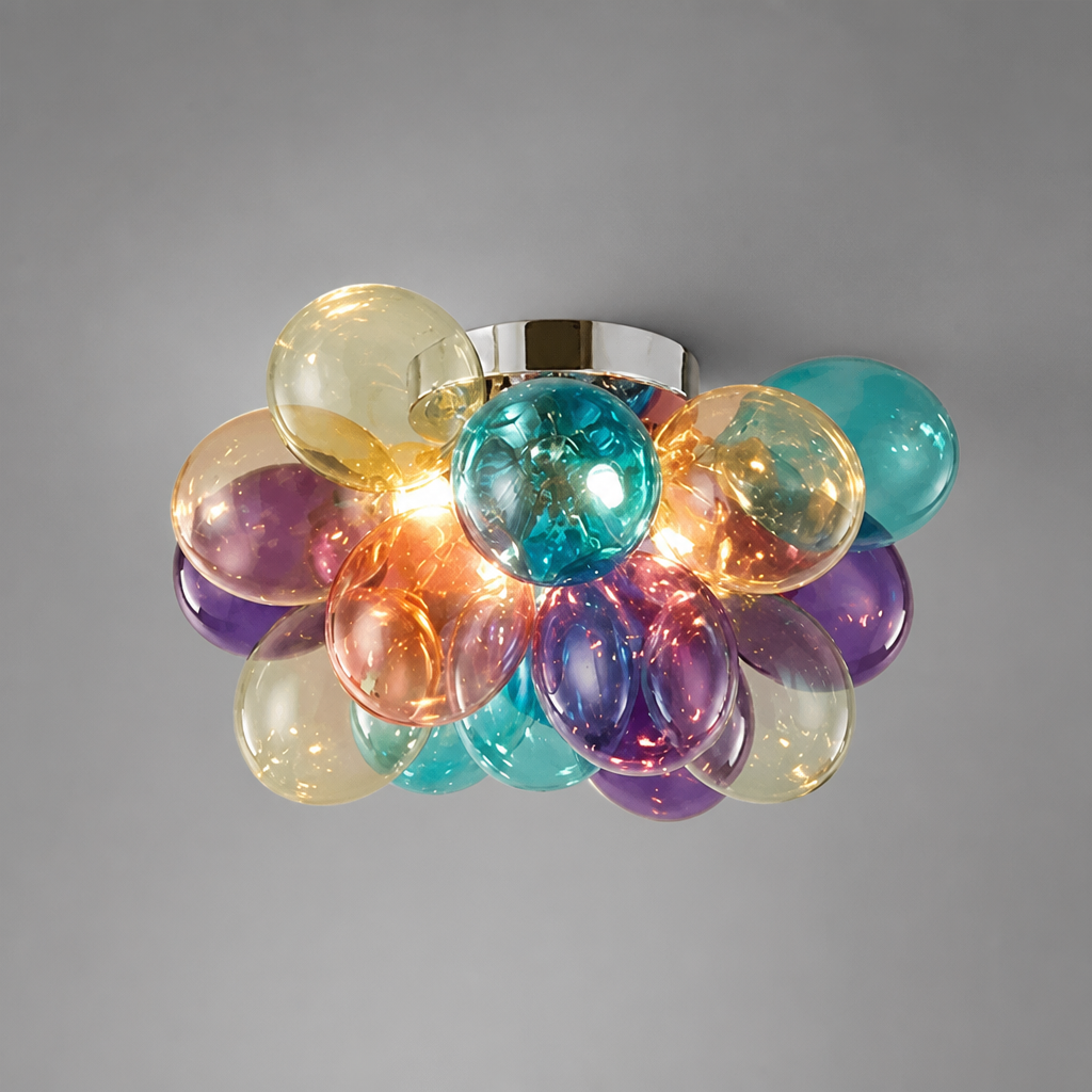 Scandinavian Glass LED Bubble Pendant Light