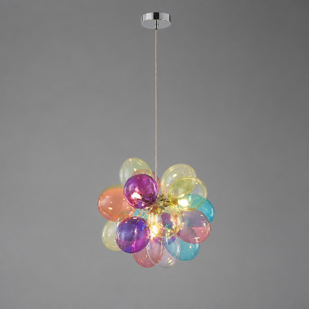 Scandinavian Glass LED Bubble Pendant Light
