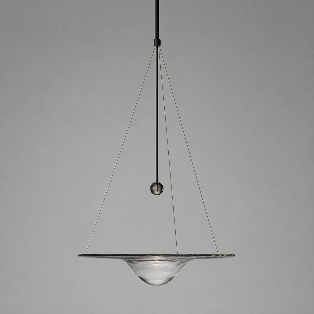 Scandinavian Glass LED Water Droplet Pendant Light