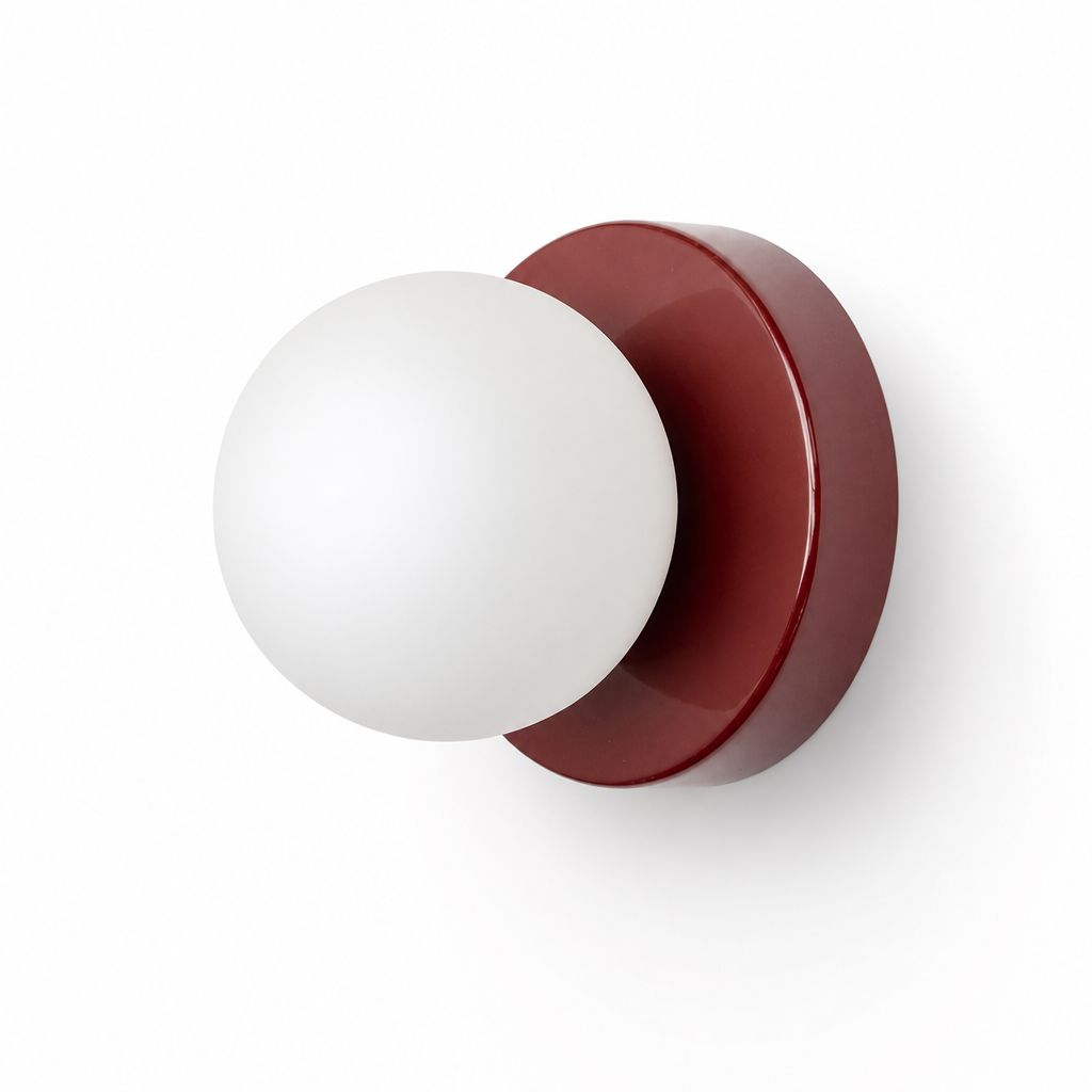 Scandinavian Glass Orb Wall Sconce