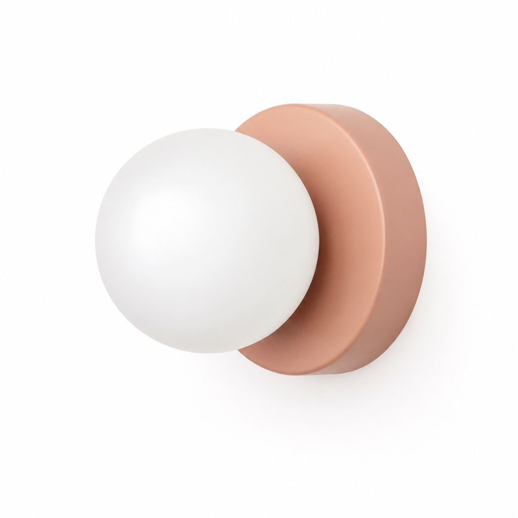 Scandinavian Glass Orb Wall Sconce