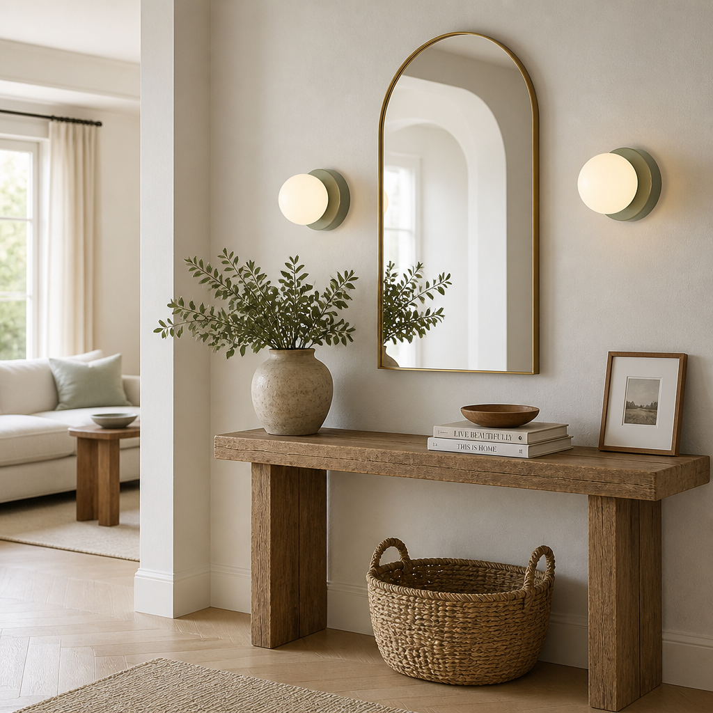 Scandinavian Glass Orb Wall Sconce