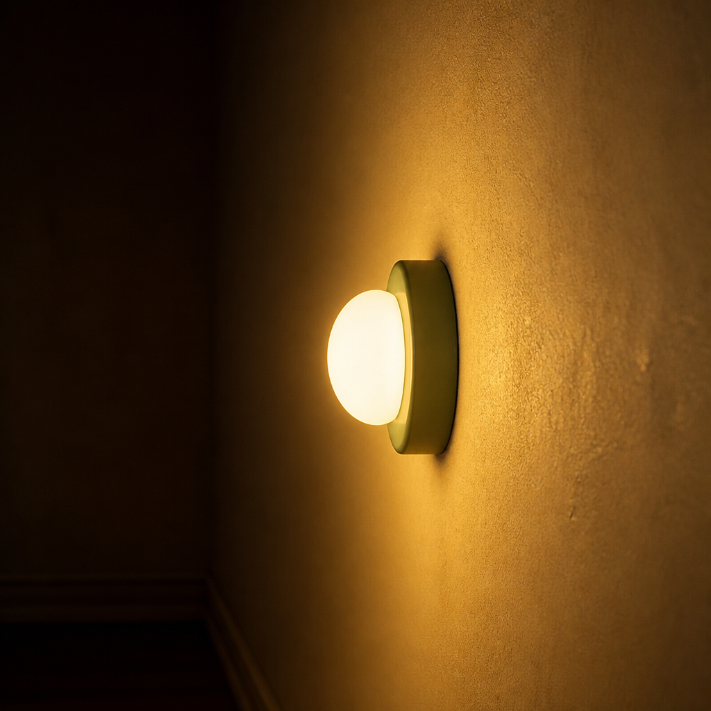 Scandinavian Glass Orb Wall Sconce