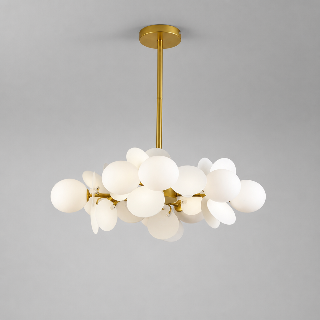 Scandinavian Glass Petal Pendant Light