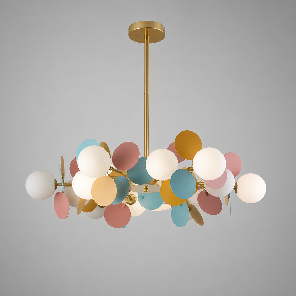 Scandinavian Glass Petal Pendant Light