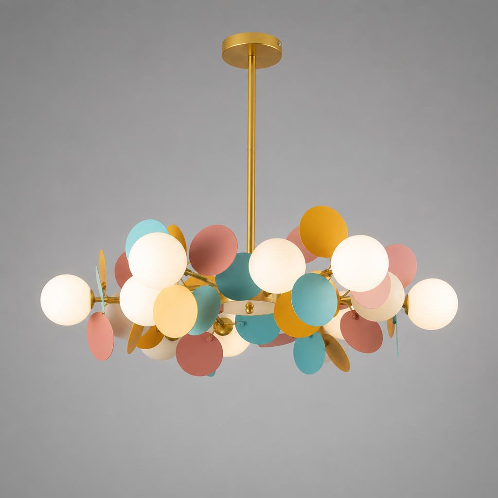 Scandinavian Glass Petal Pendant Light