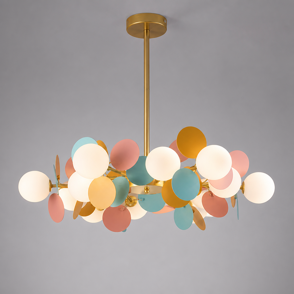Scandinavian Glass Petal Pendant Light