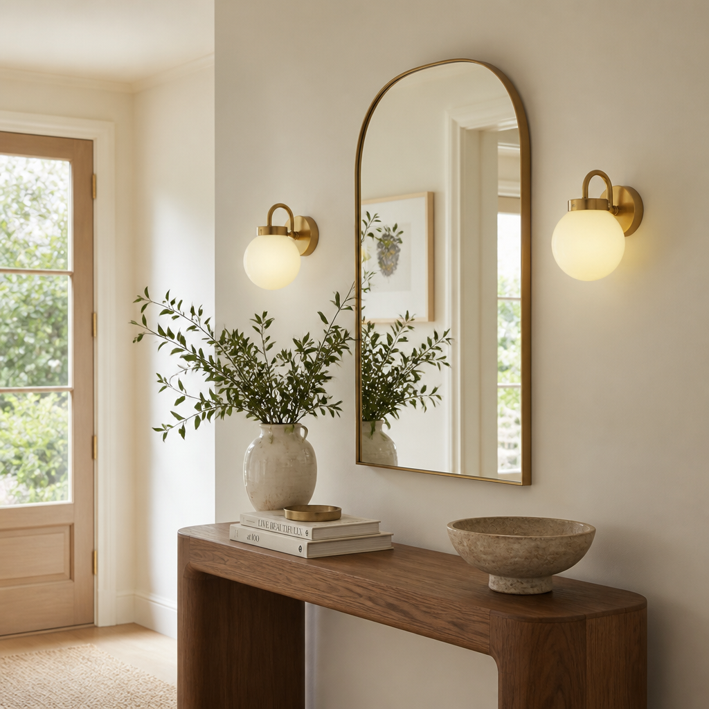 Scandinavian Glass Wall Sconce