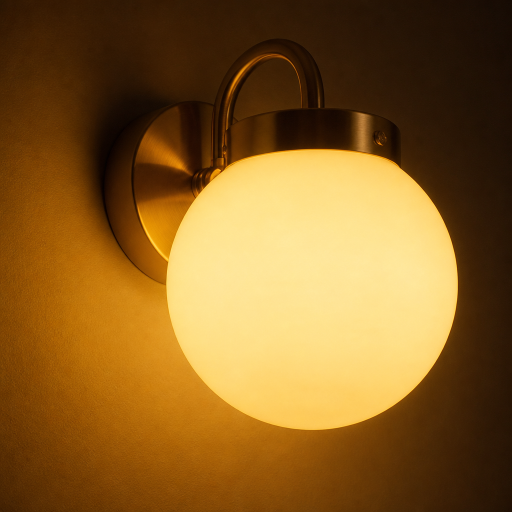 Scandinavian Glass Wall Sconce