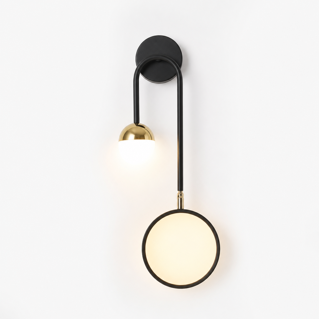Scandinavian Iron LED Ball Wall Sconce