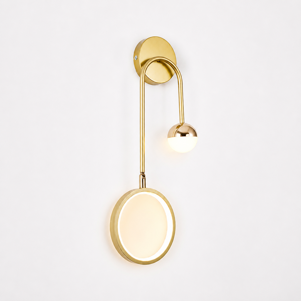 Scandinavian Iron LED Ball Wall Sconce