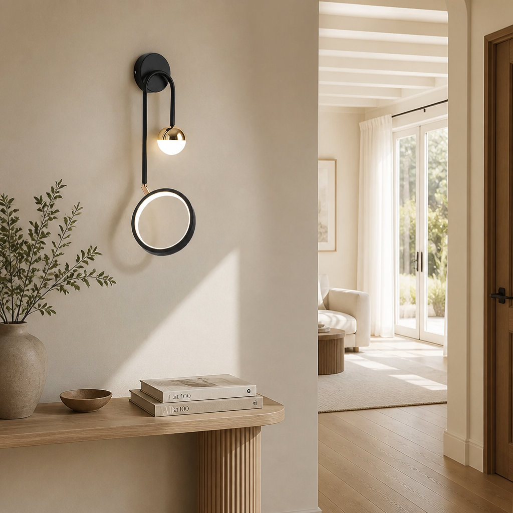 Scandinavian Iron LED Ball Wall Sconce