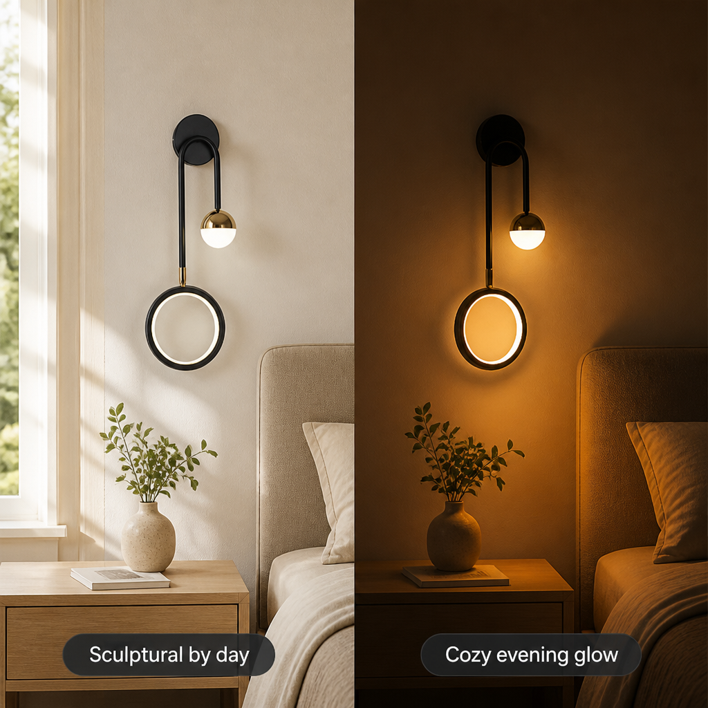 Scandinavian Iron LED Ball Wall Sconce