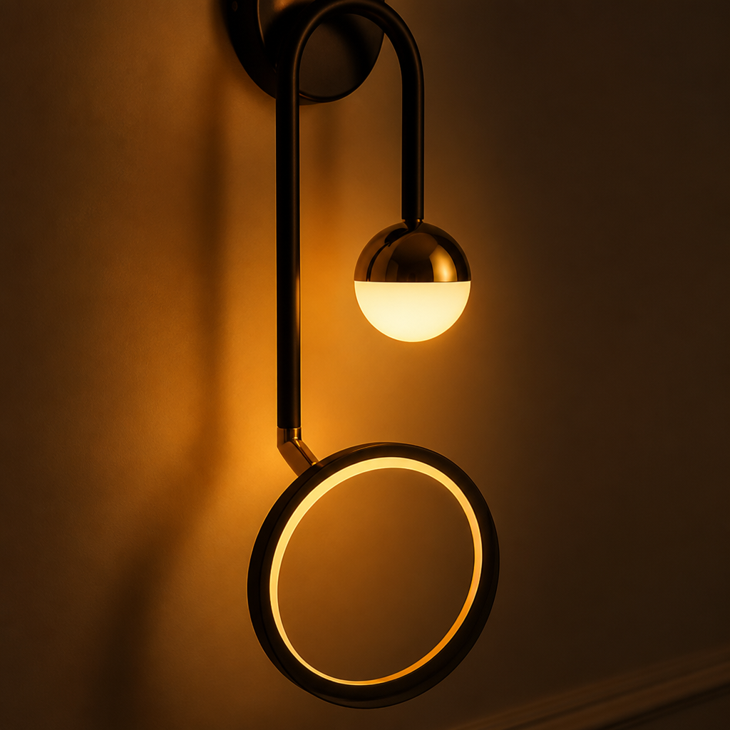 Scandinavian Iron LED Ball Wall Sconce