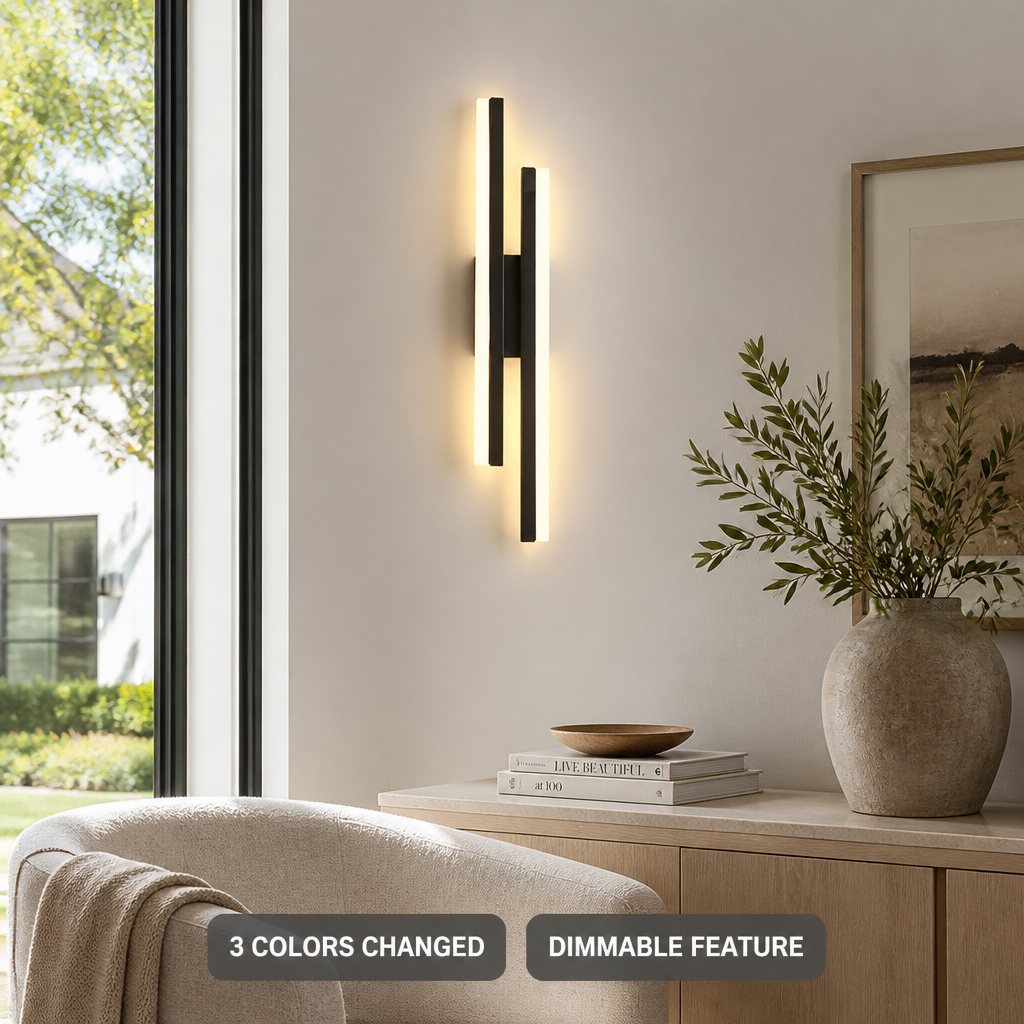Scandinavian Iron LED Slim Wall Sconce