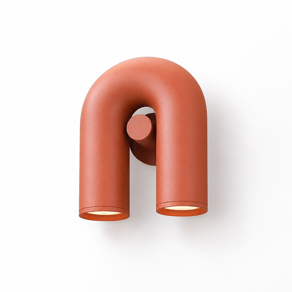 Scandinavian Iron LED U-Shaped Wall Sconce