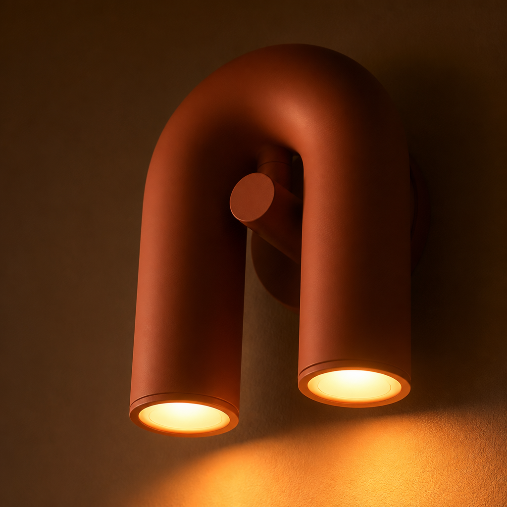 Scandinavian Iron LED U-Shaped Wall Sconce