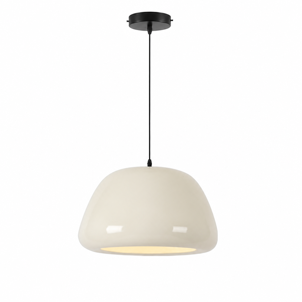 Scandinavian Iron Semi-Circular Pendant Light