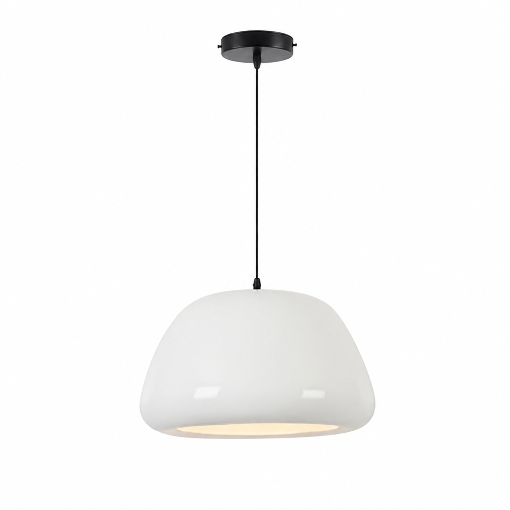 Scandinavian Iron Semi-Circular Pendant Light