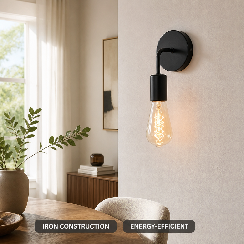 Scandinavian Iron Wall Sconce
