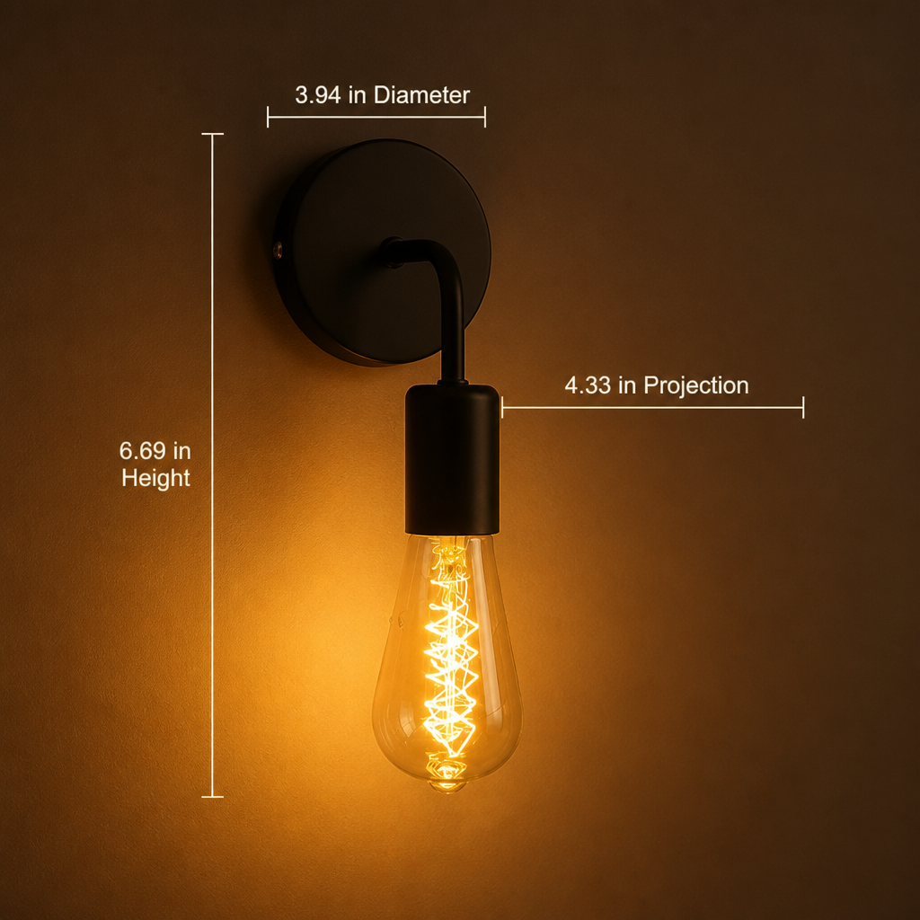 Scandinavian Iron Wall Sconce