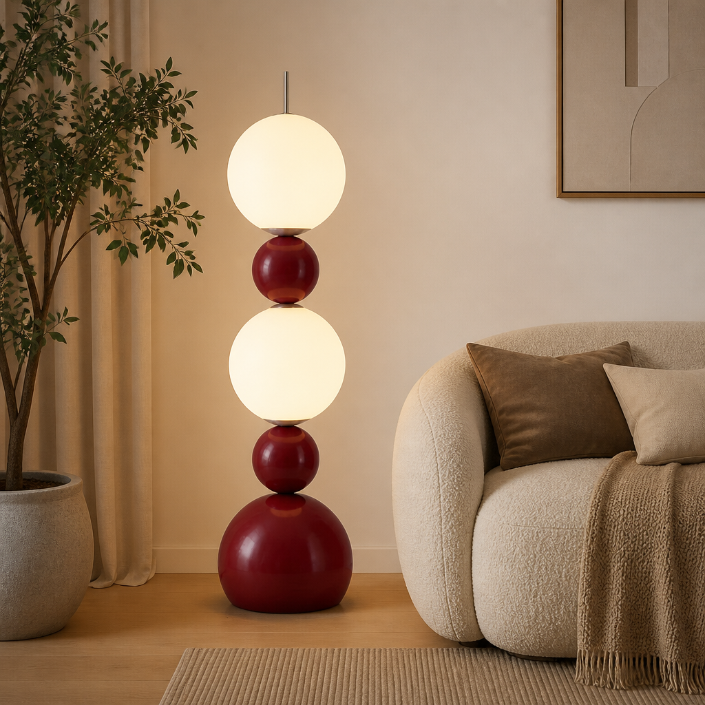 Scandinavian LED Gourd Floor Lamp