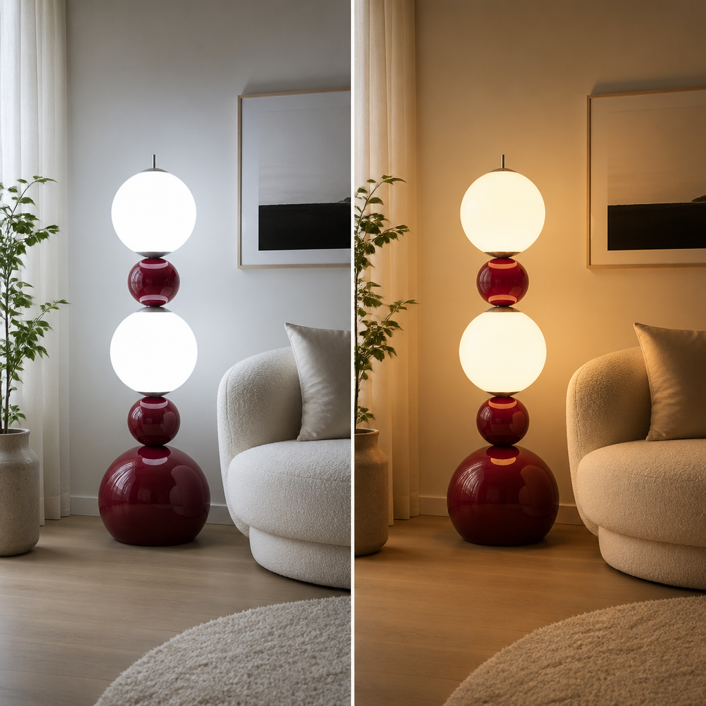 Scandinavian LED Gourd Floor Lamp