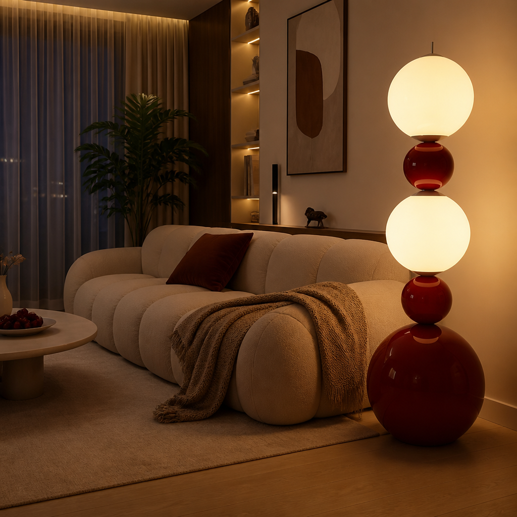 Scandinavian LED Gourd Floor Lamp