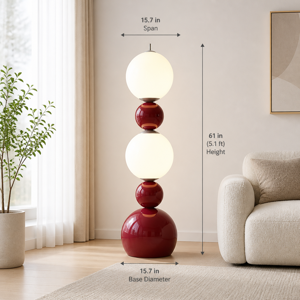 Scandinavian LED Gourd Floor Lamp