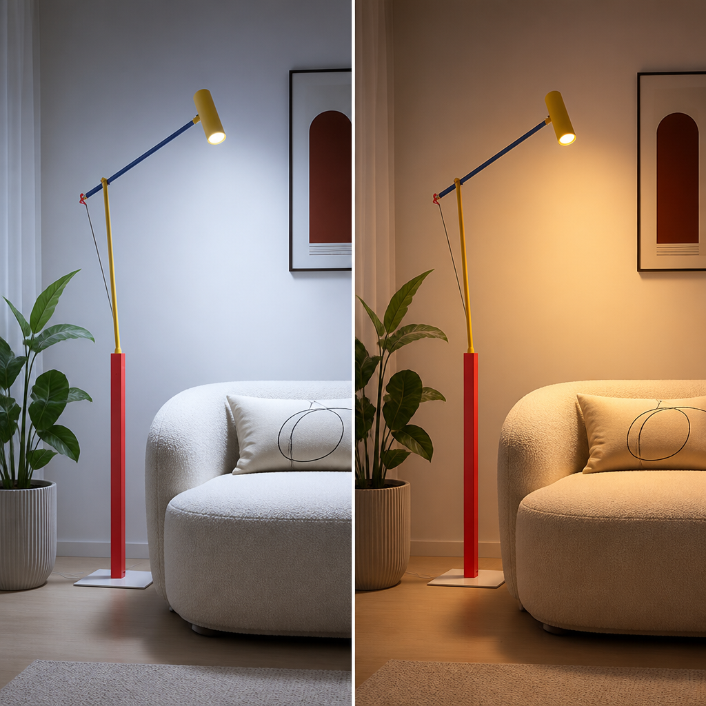 Scandinavian LED Long Arm Floor Lamp