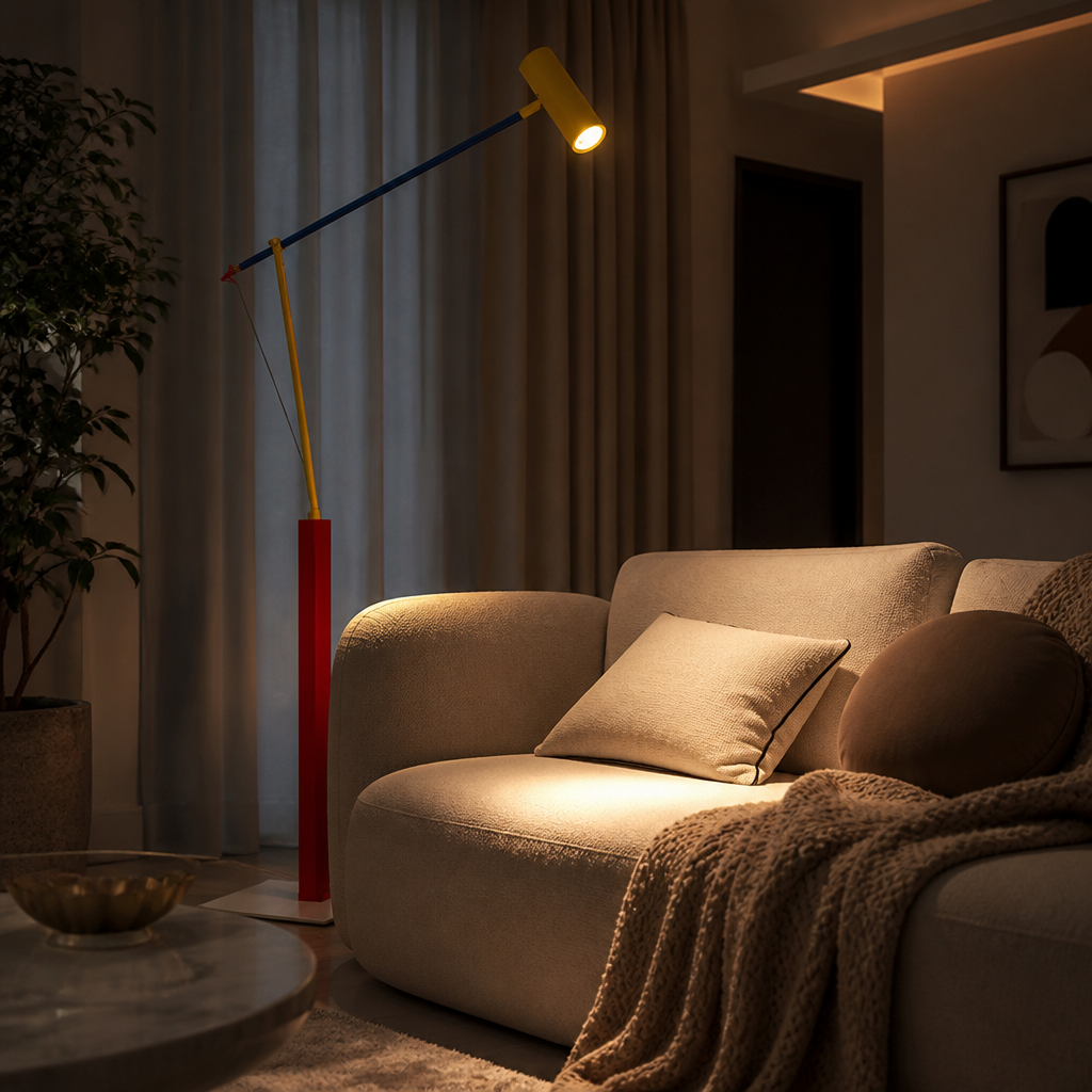 Scandinavian LED Long Arm Floor Lamp