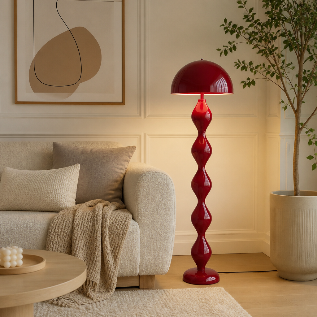 Scandinavian LED Macaron Mushroom Floor Lamp