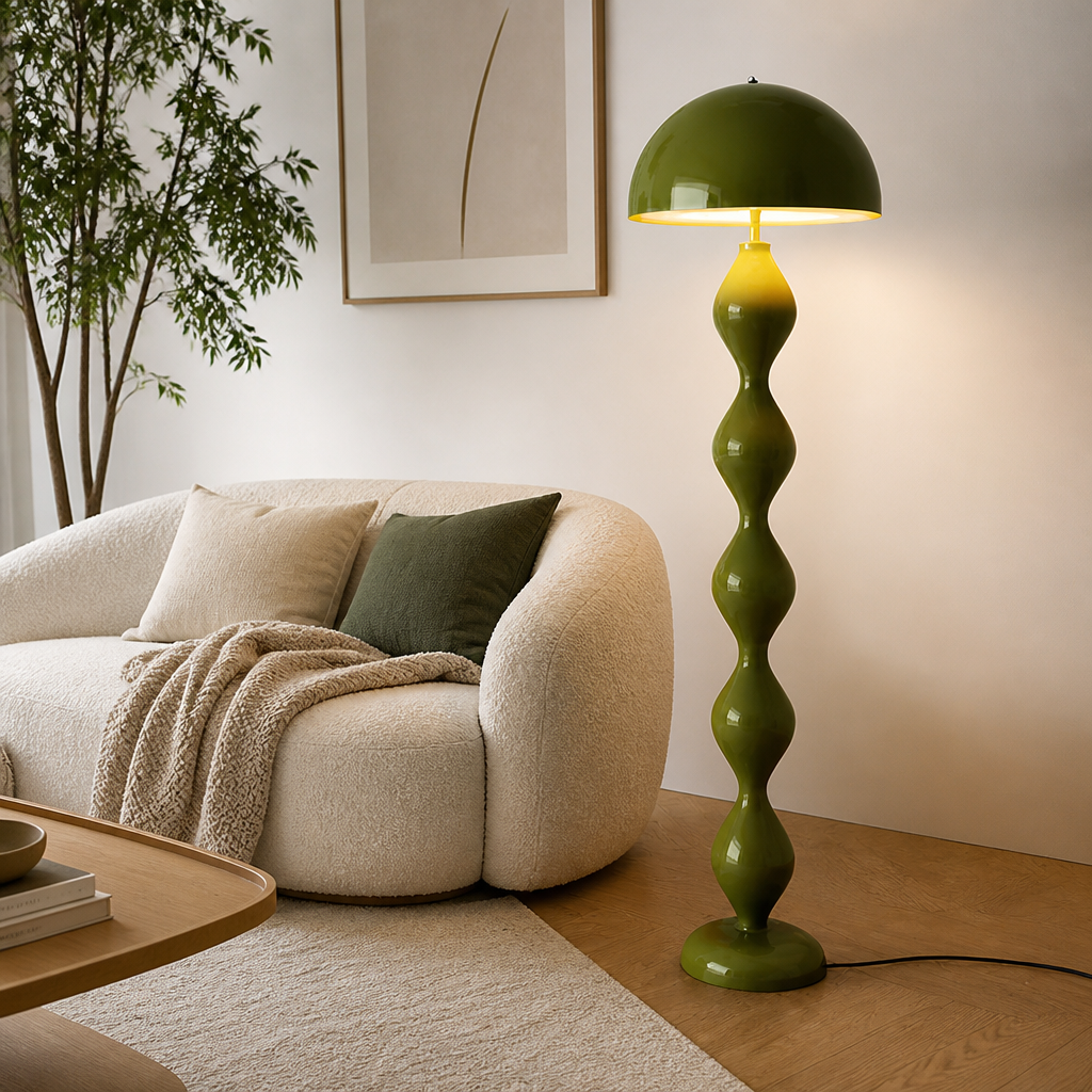 Scandinavian LED Macaron Mushroom Floor Lamp