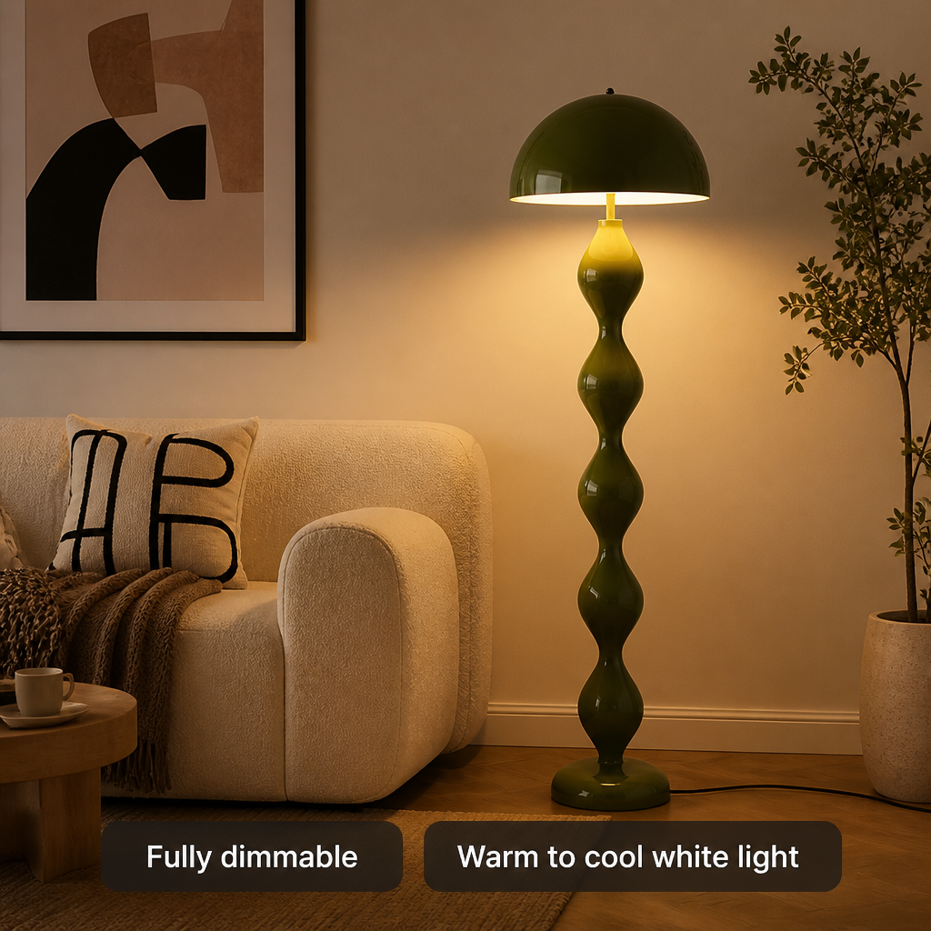 Scandinavian LED Macaron Mushroom Floor Lamp