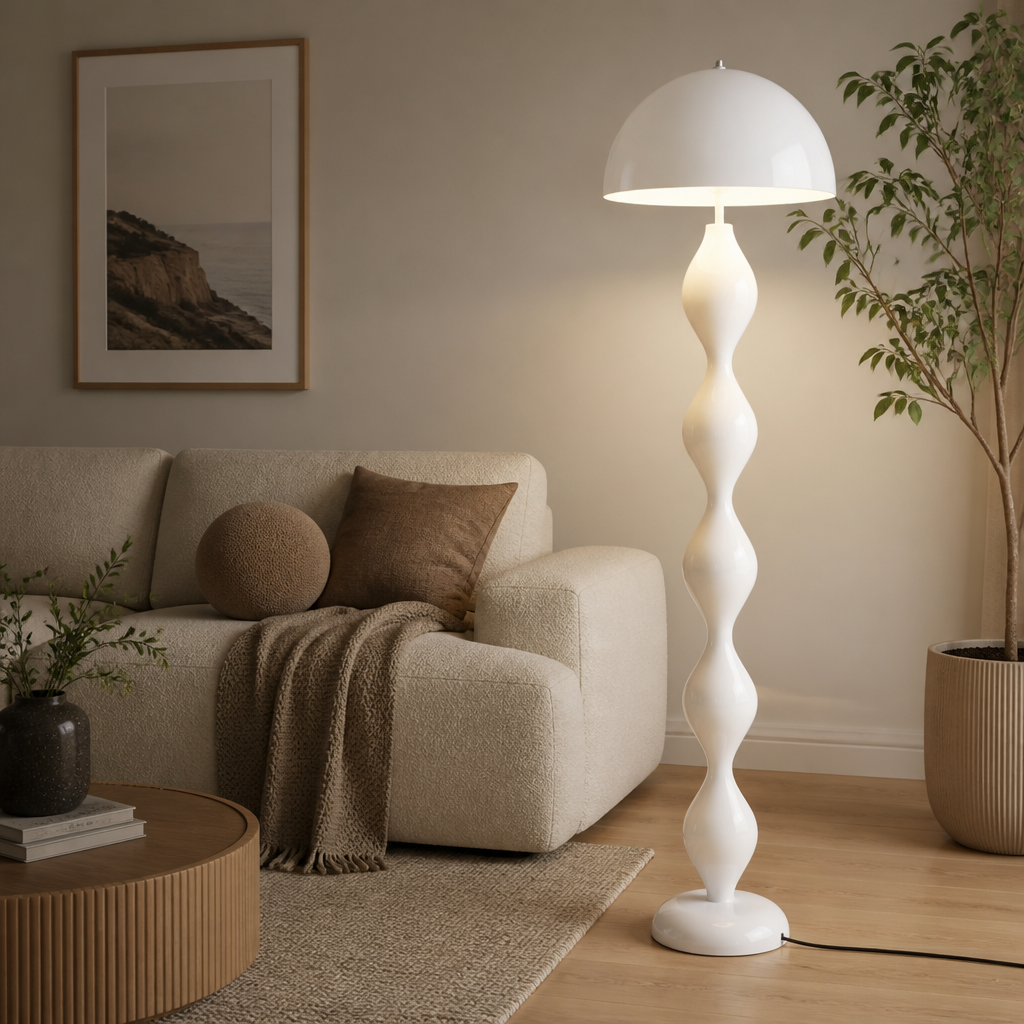 Scandinavian LED Macaron Mushroom Floor Lamp