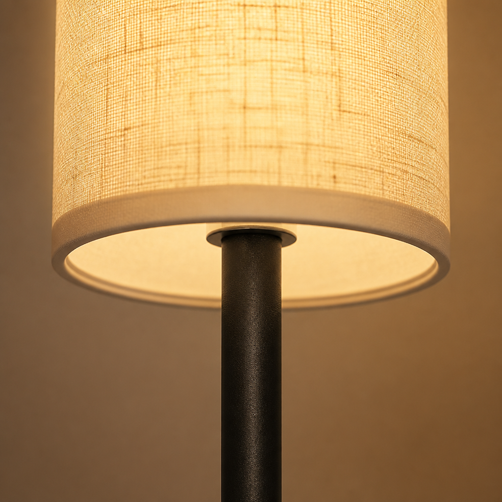 Scandinavian Linen LED Floor Lamp