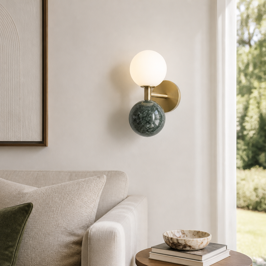 Scandinavian Marble LED Wall Sconce