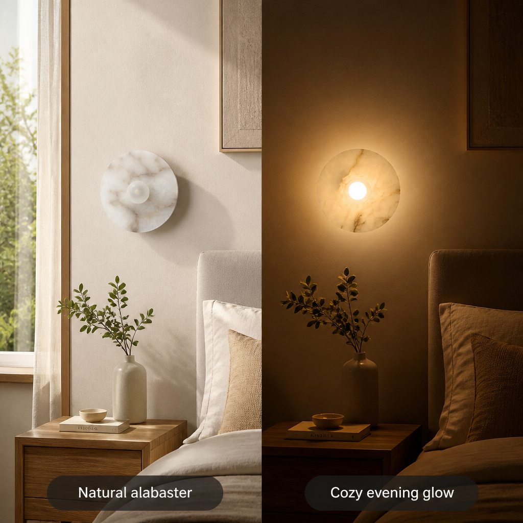 Scandinavian Marble LED Wall Sconce