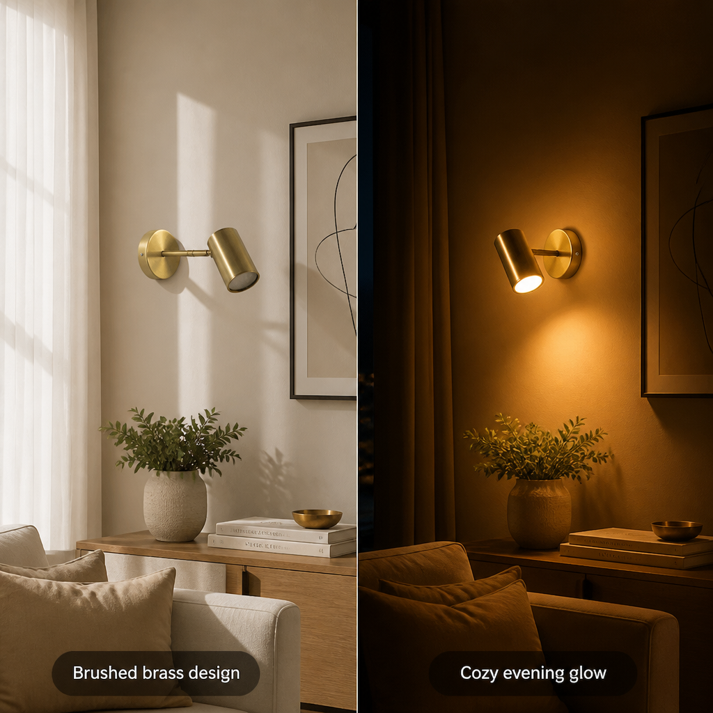 Scandinavian Metal LED Adjustable Angle Wall Sconce