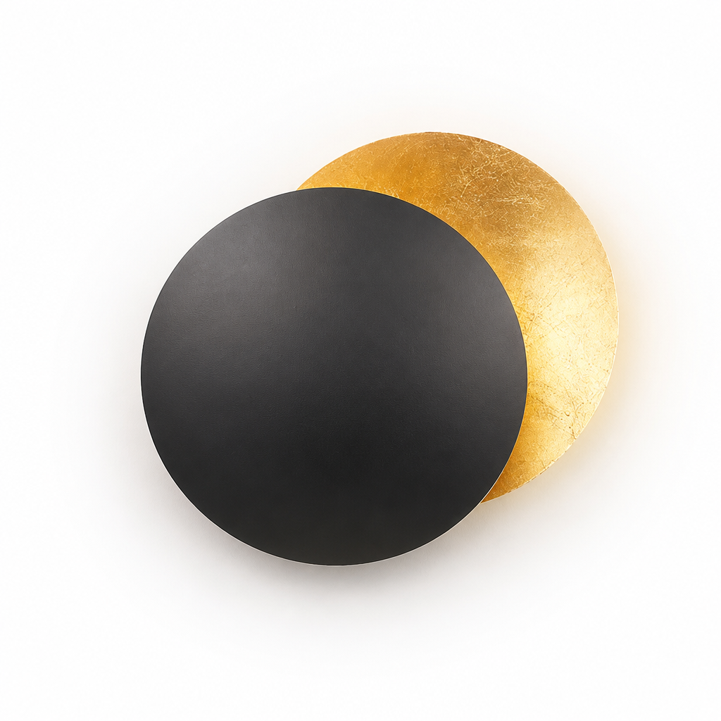 Scandinavian Metal LED Moon Eclipse Wall Sconce