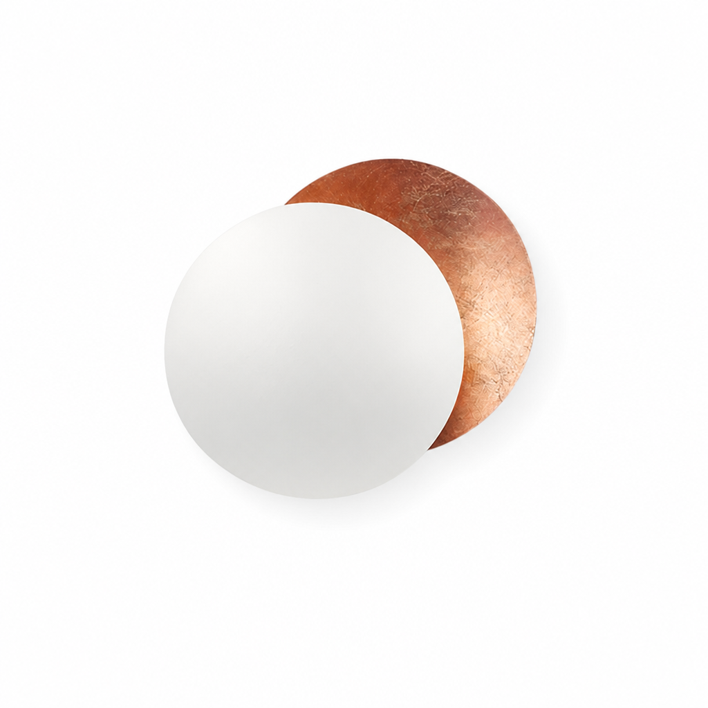 Scandinavian Metal LED Moon Eclipse Wall Sconce