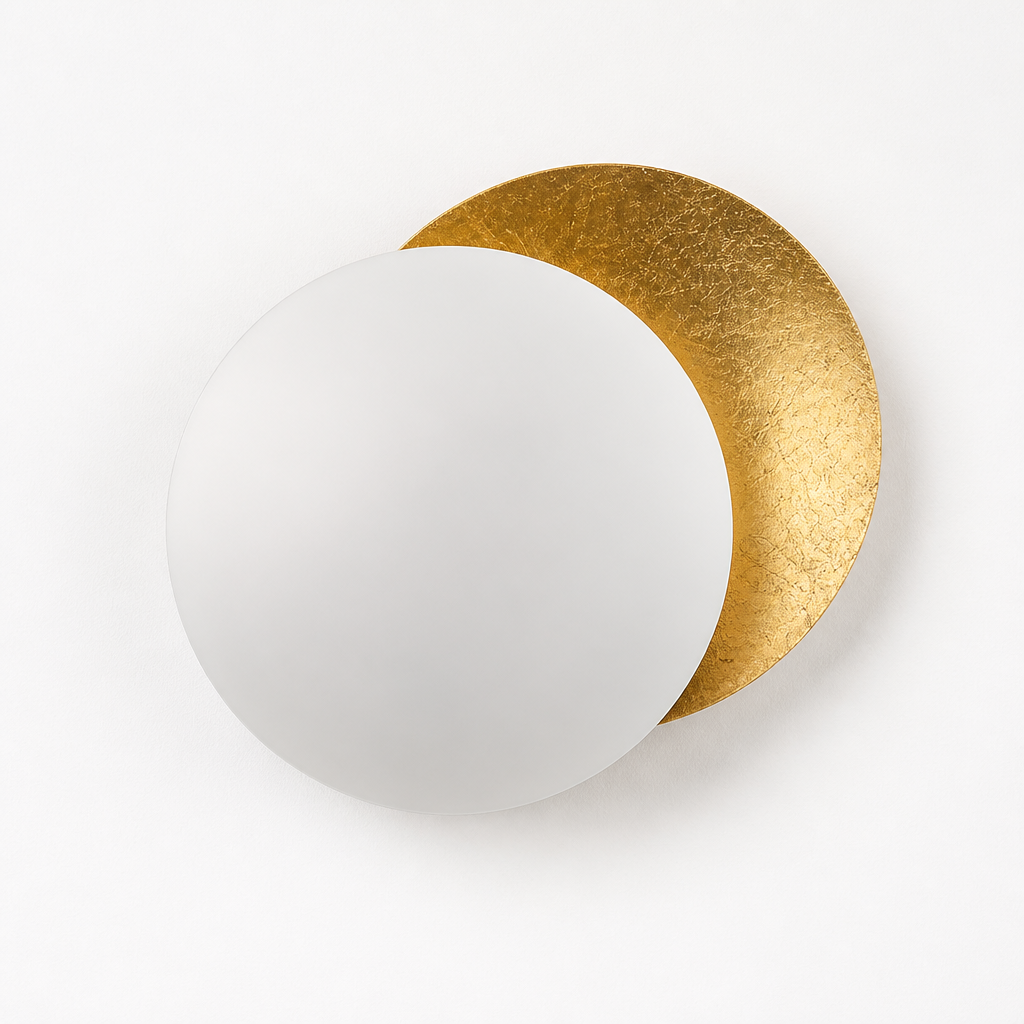 Scandinavian Metal LED Moon Eclipse Wall Sconce