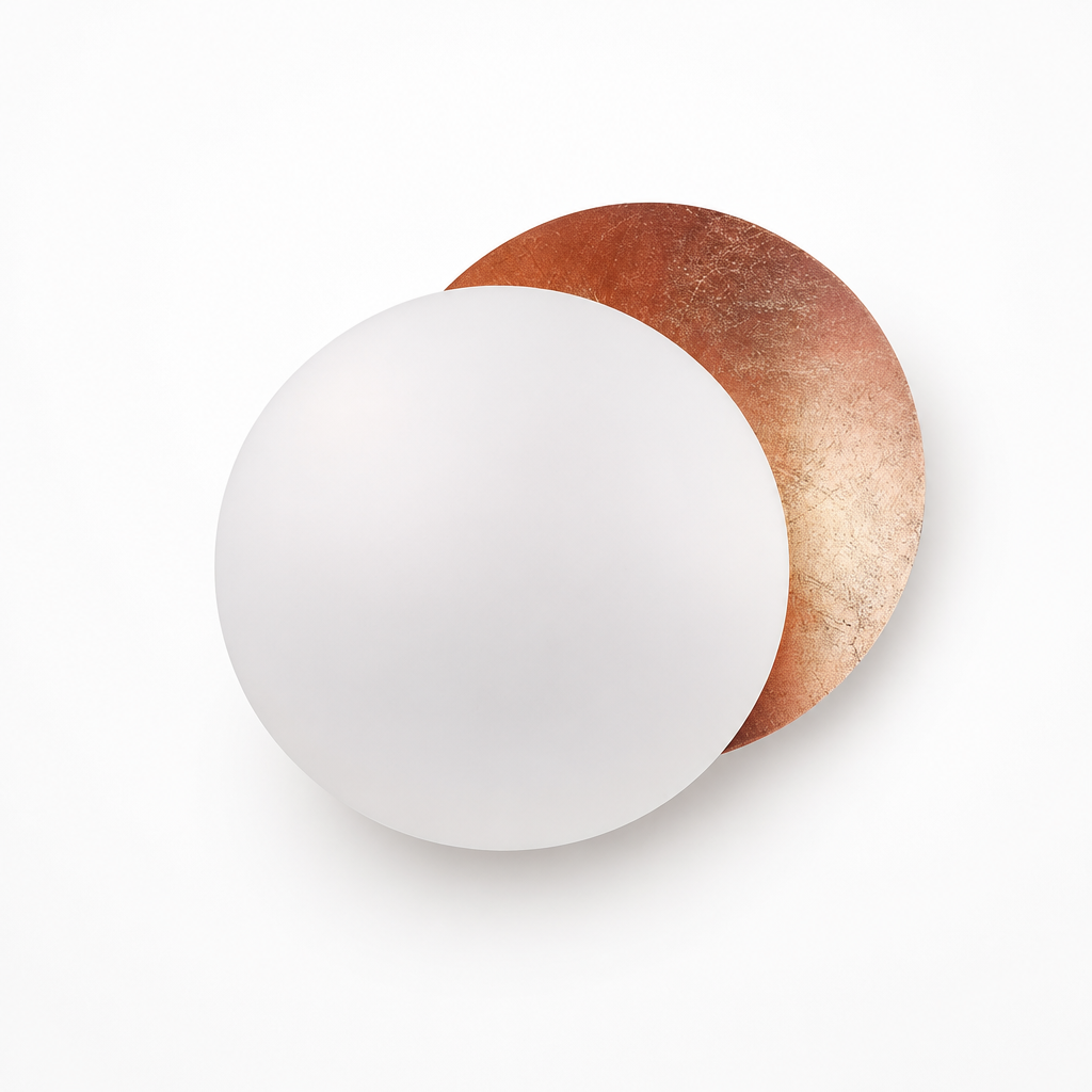Scandinavian Metal LED Moon Eclipse Wall Sconce