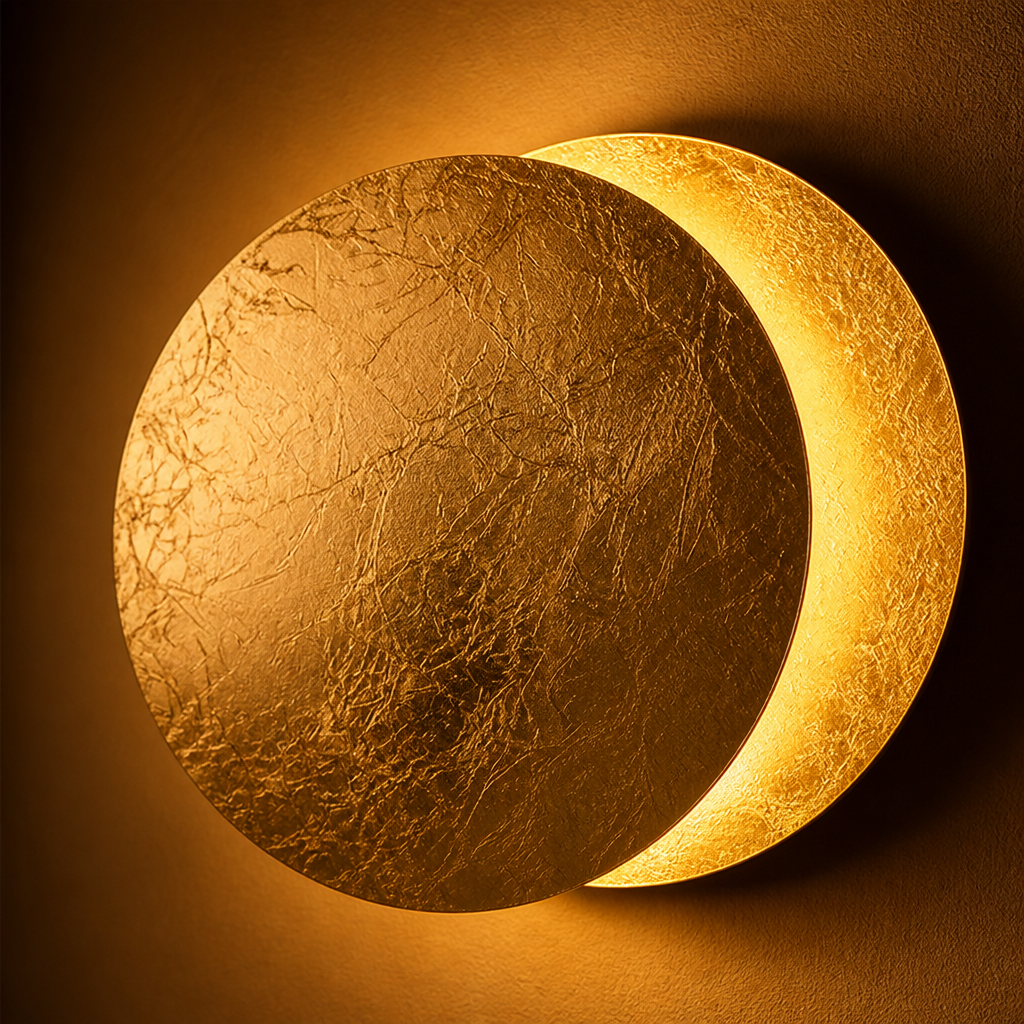 Scandinavian Metal LED Moon Eclipse Wall Sconce